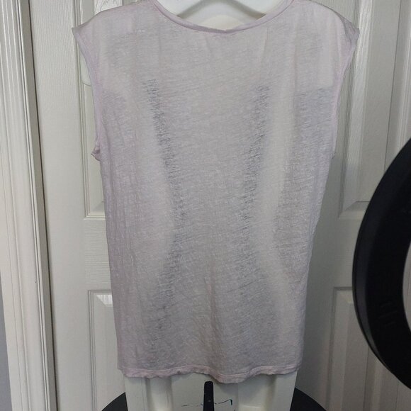Aritzia Babaton Line & Silk Pale Pink Sleeveless Top - Picture 2 of 10